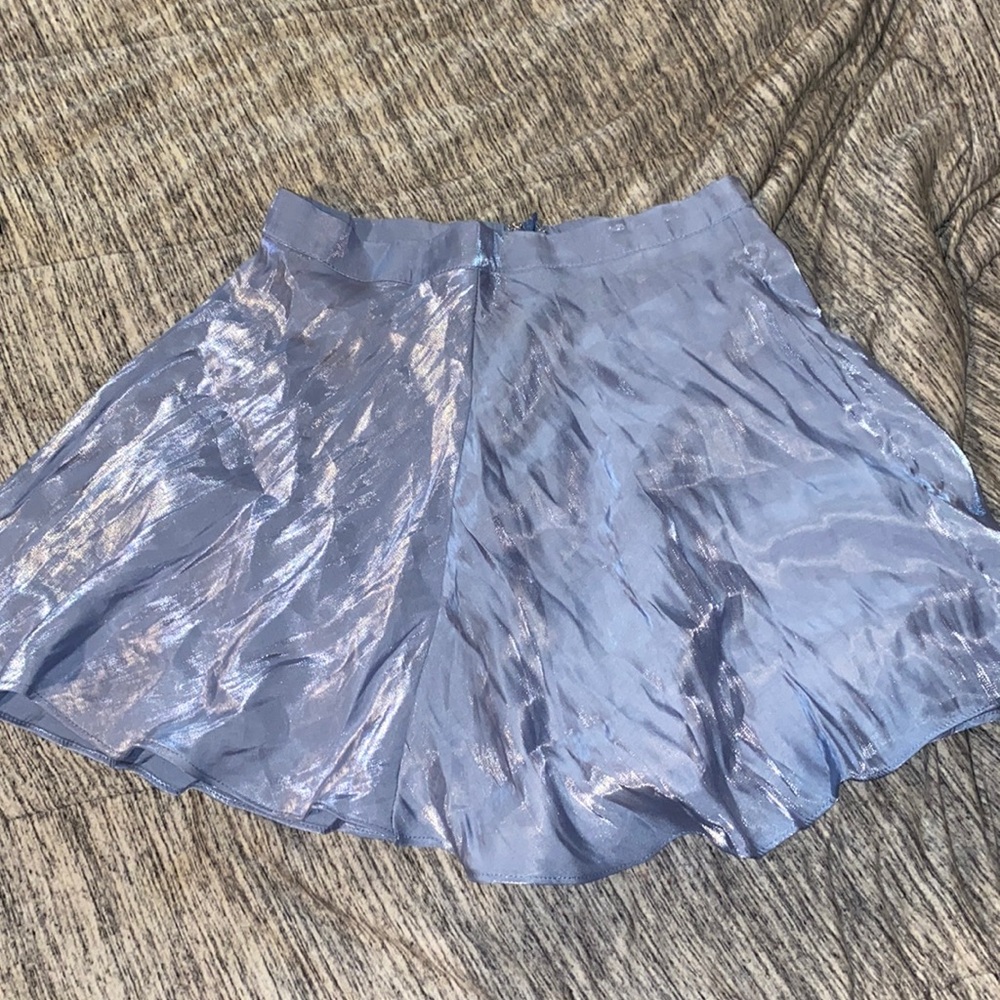 Shiny Blue Skirt